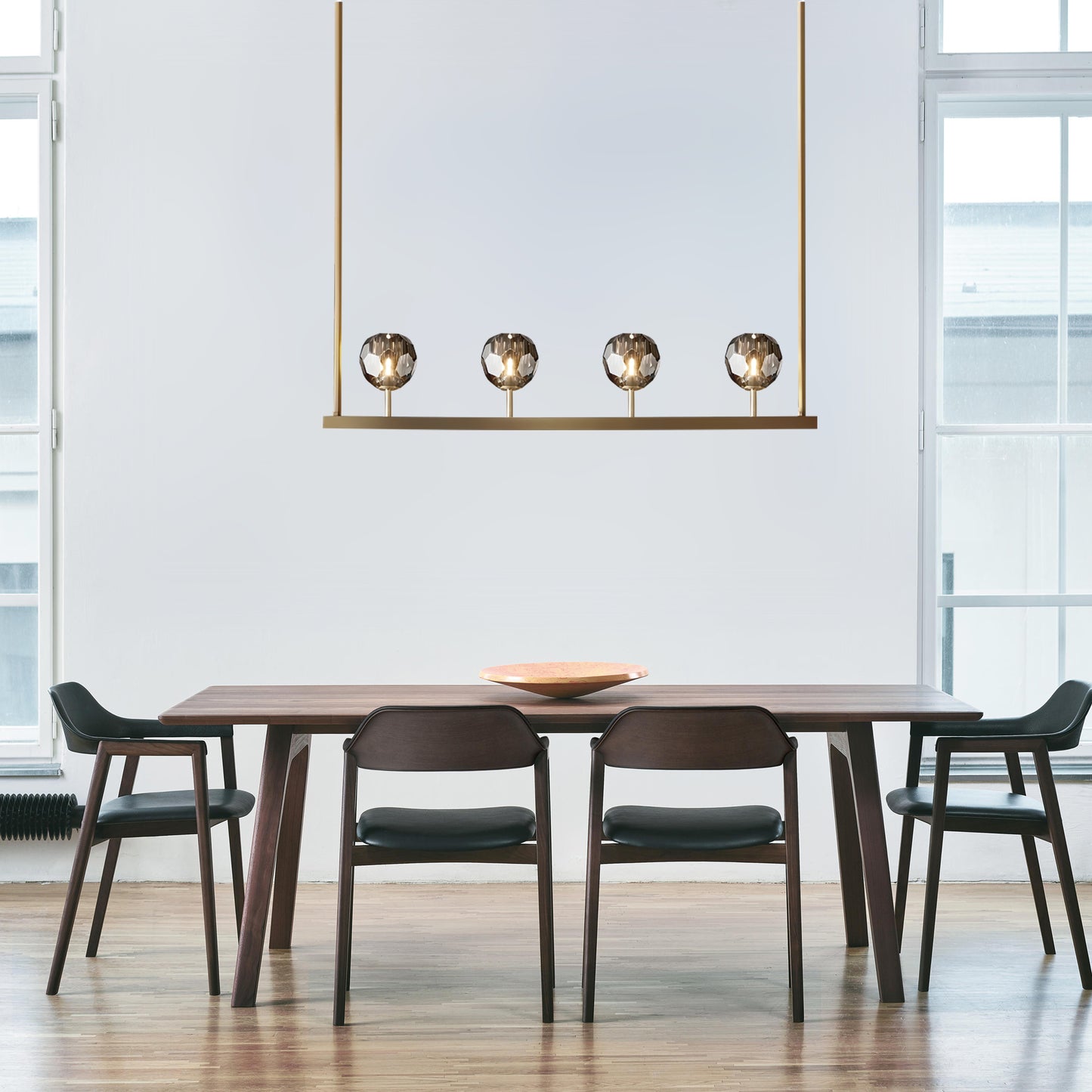 Crystal Ball Linear Chandelier