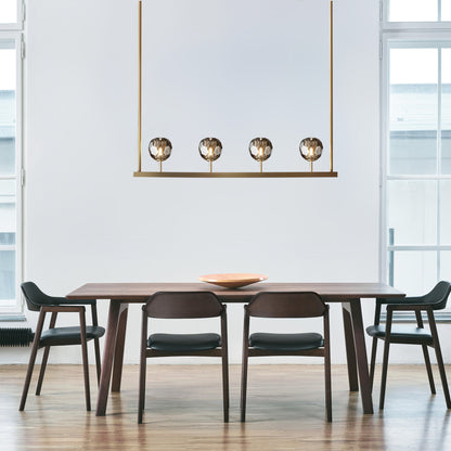 Crystal Ball Linear Chandelier