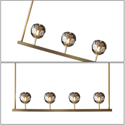 Crystal Ball Linear Chandelier