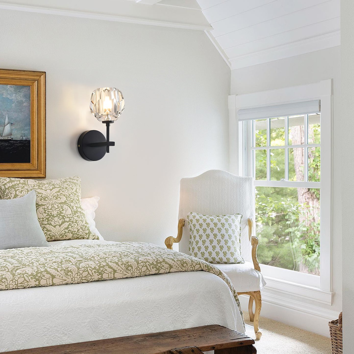 Crystal Glass Sconce