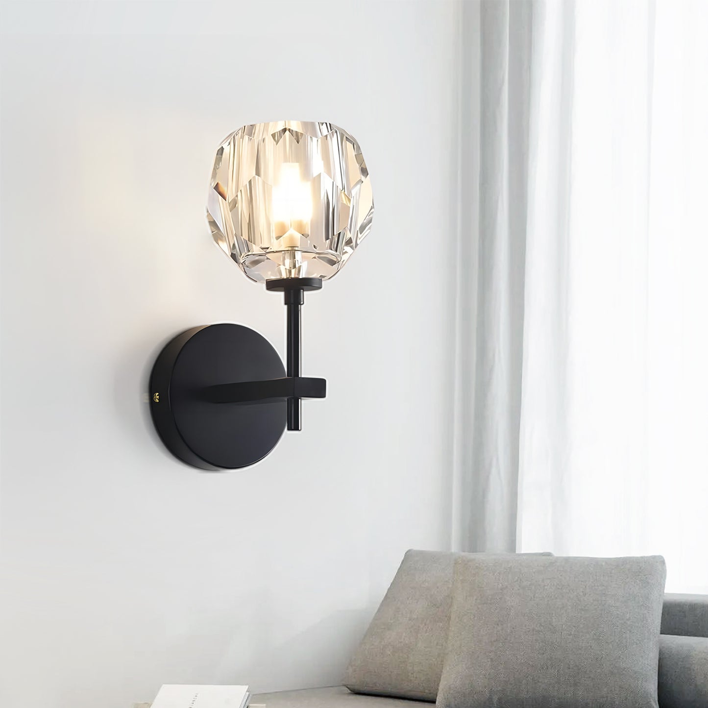 Crystal Glass Sconce