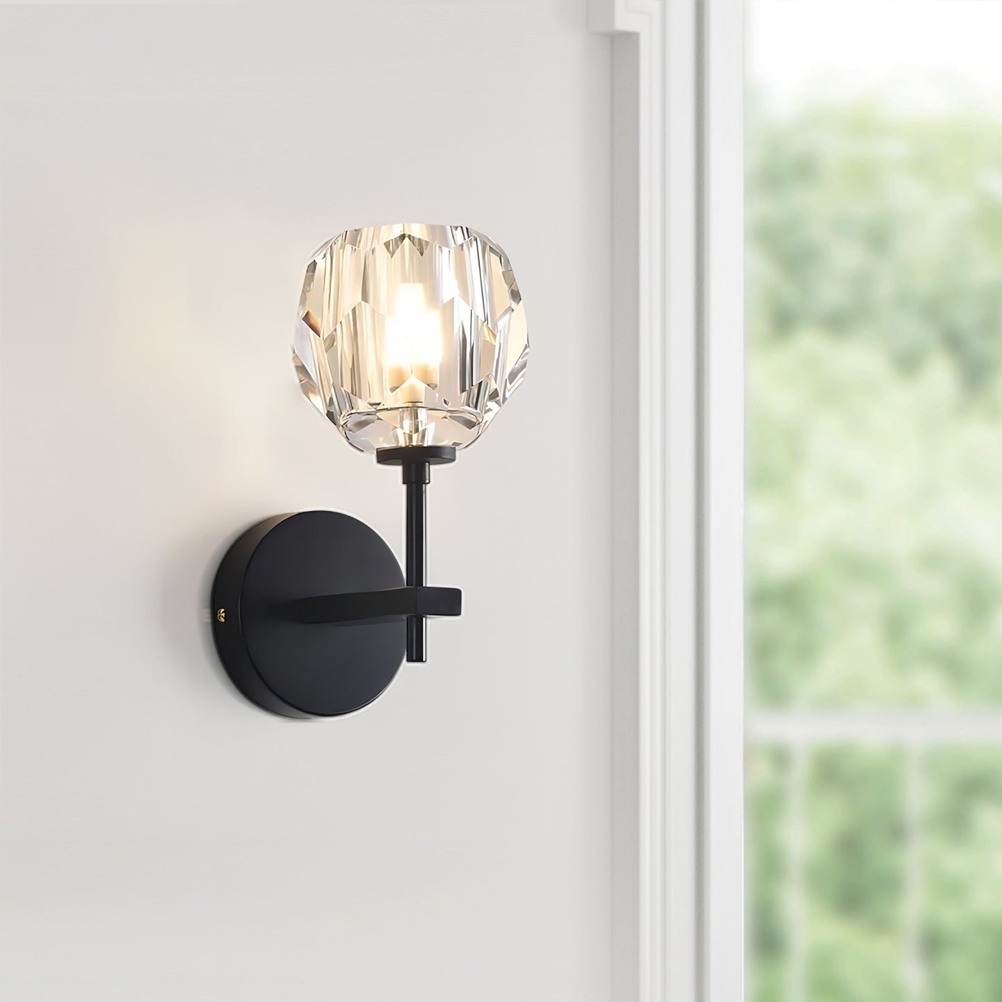 Crystal Glass Sconce