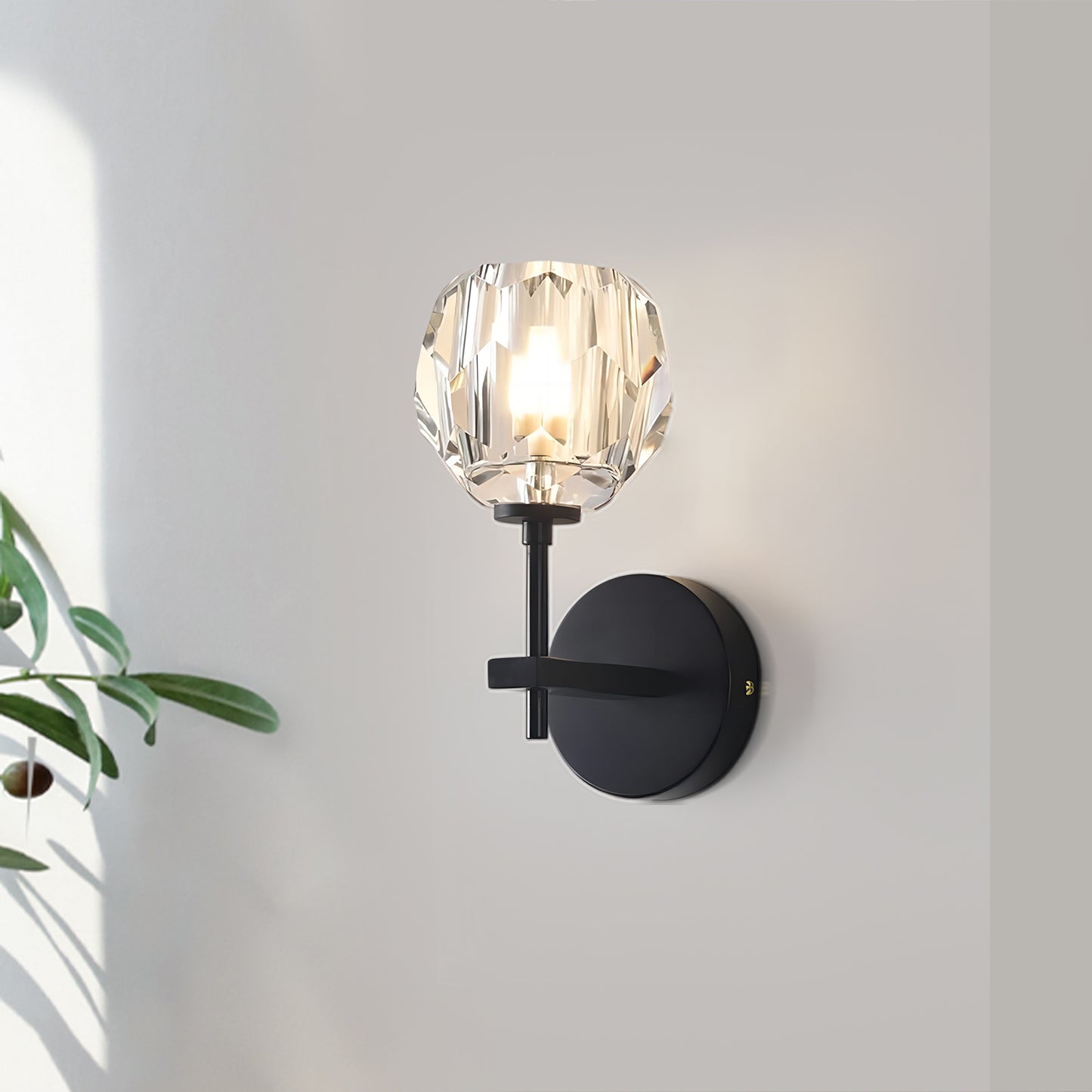 Crystal Glass Sconce