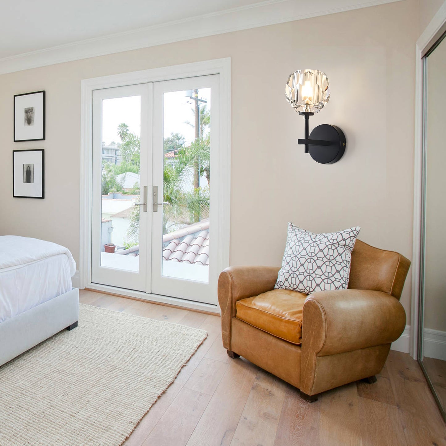 Crystal Glass Sconce