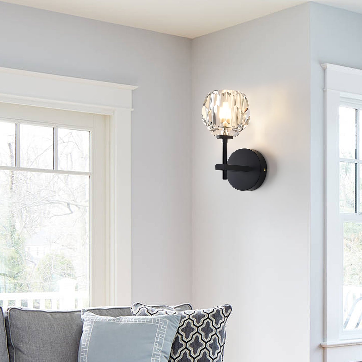 Crystal Glass Sconce