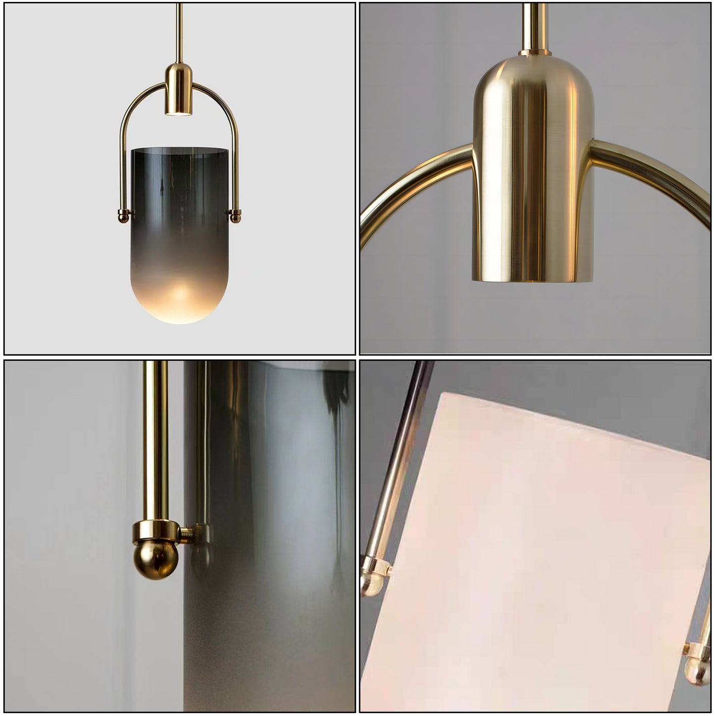 Curved Glass Pendant Lamp