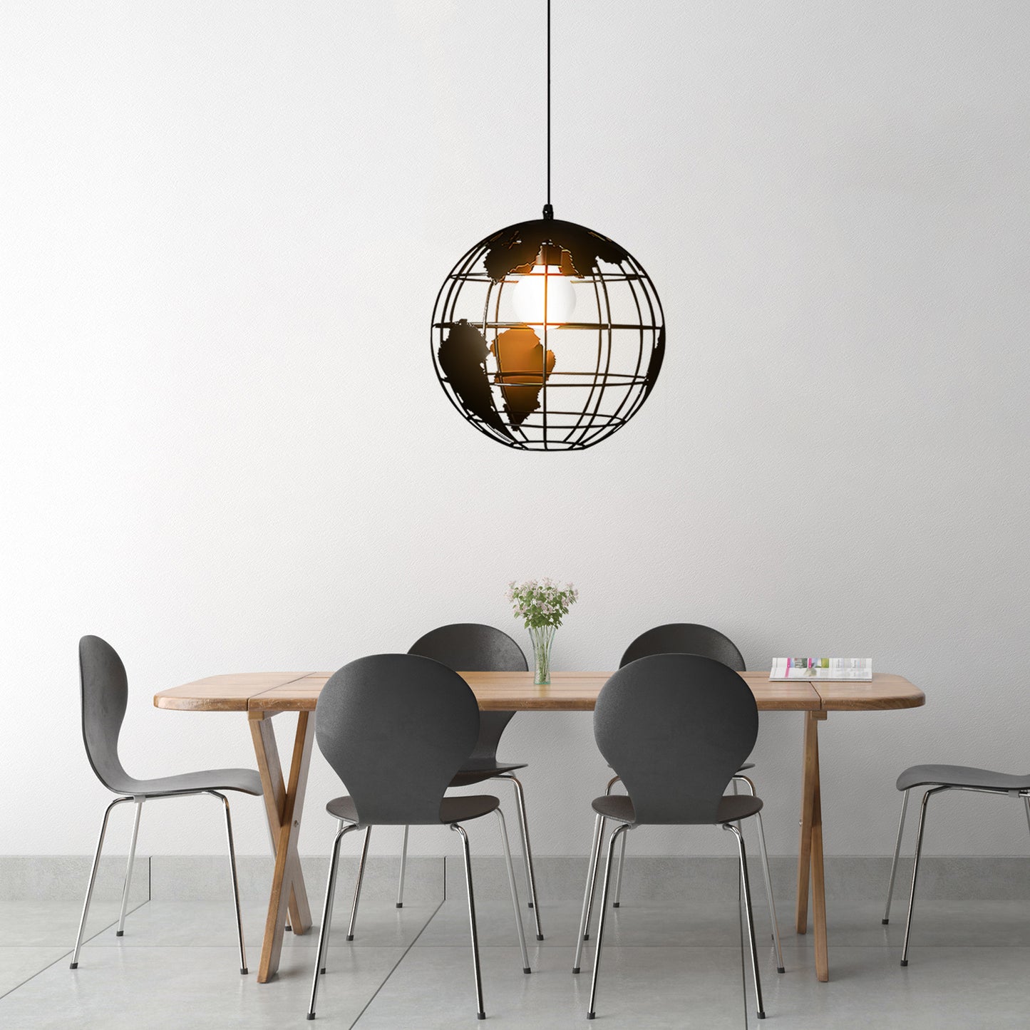 Earth Globe Pendant Lamp