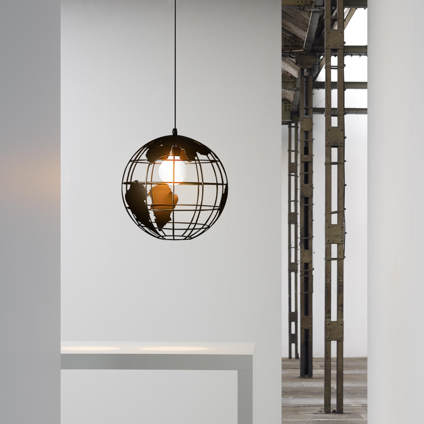 Earth Globe Pendant Lamp