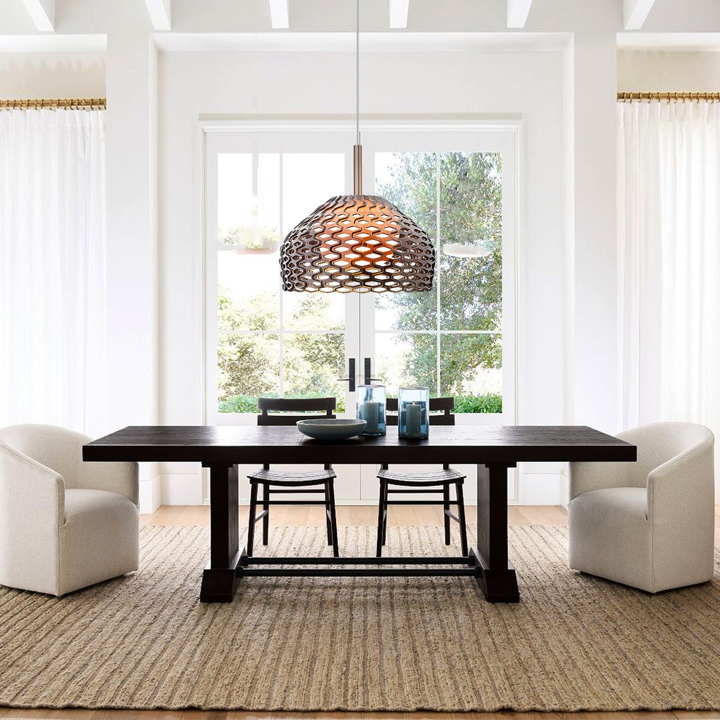 Hollow-Out Metal Pendant