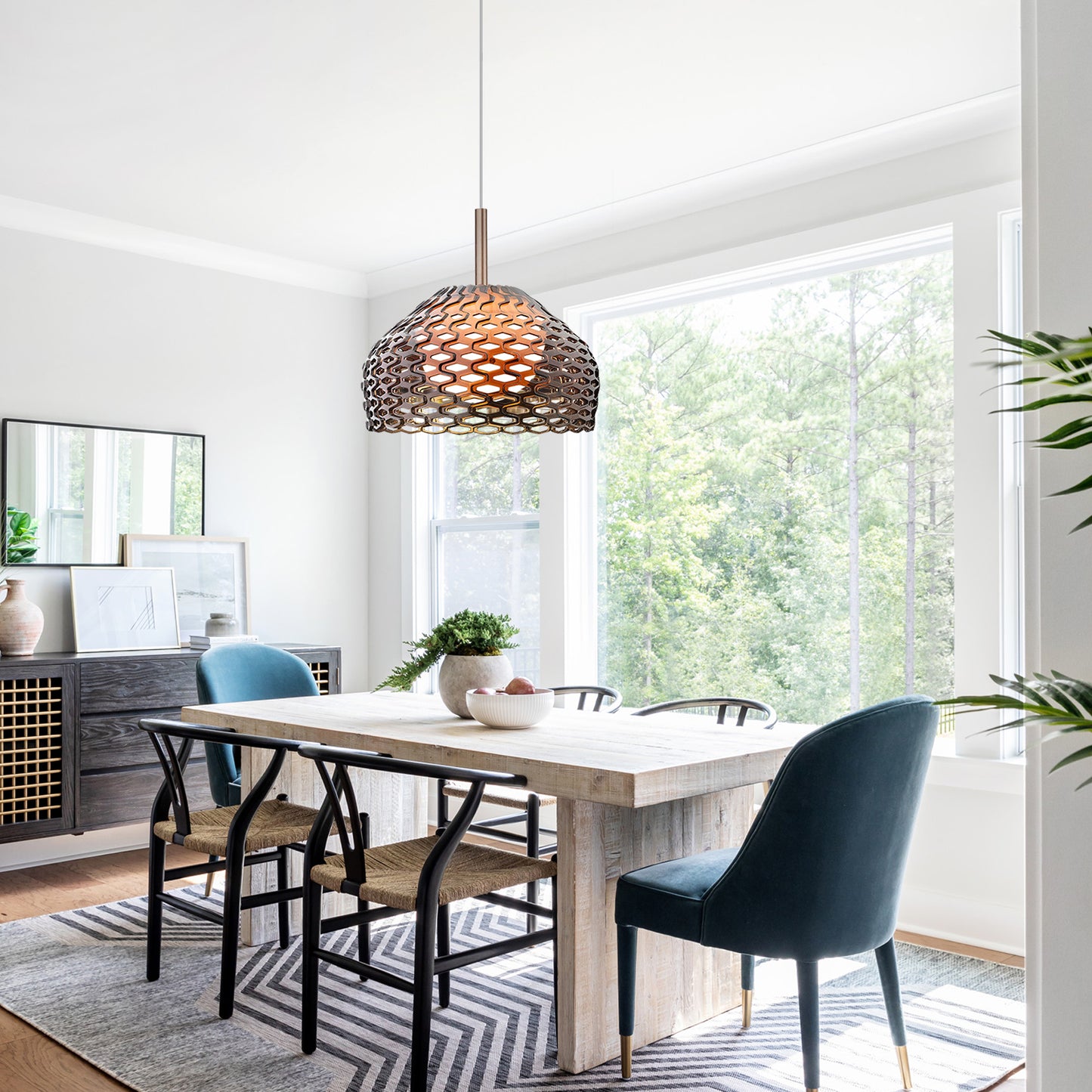 Hollow-Out Metal Pendant