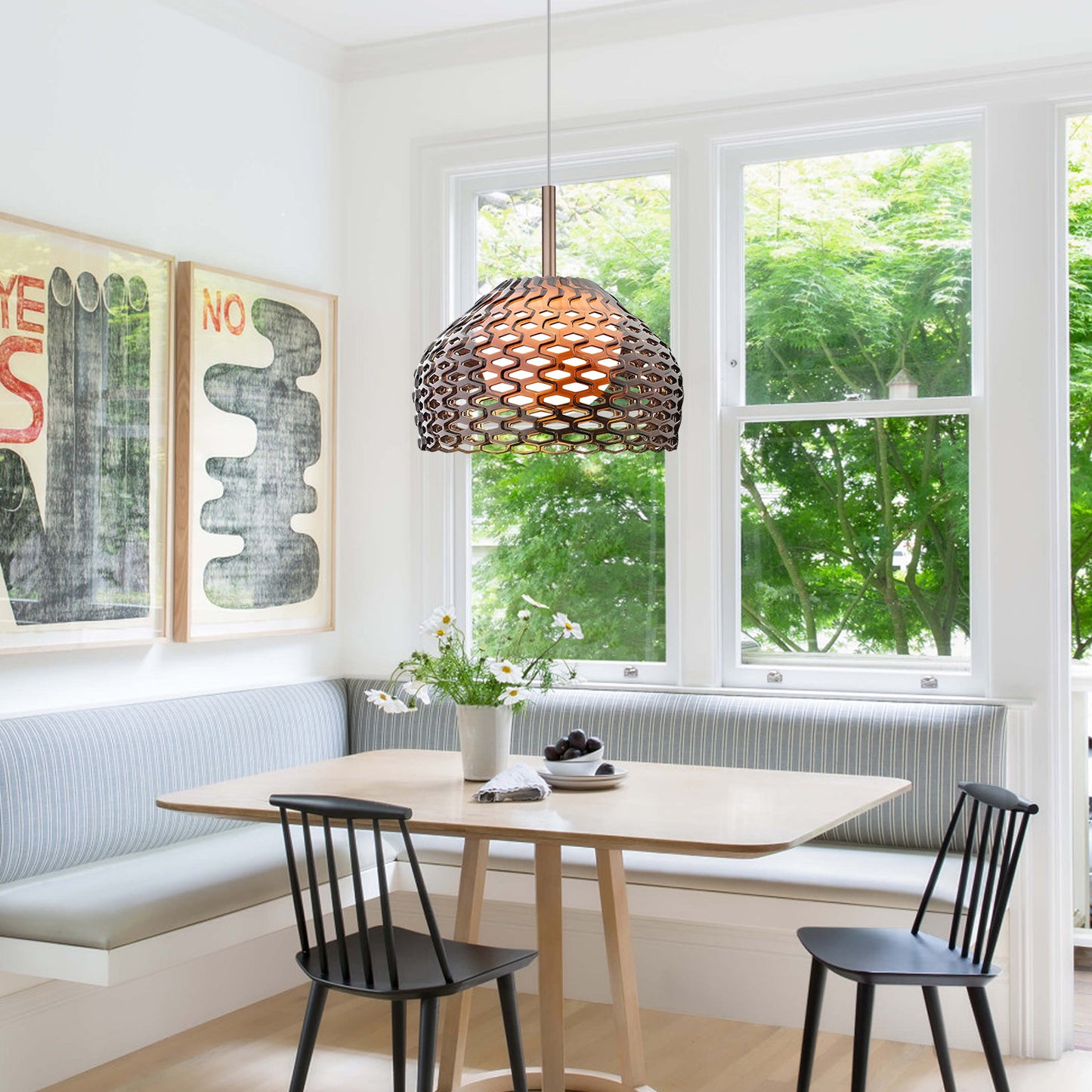 Hollow-Out Metal Pendant