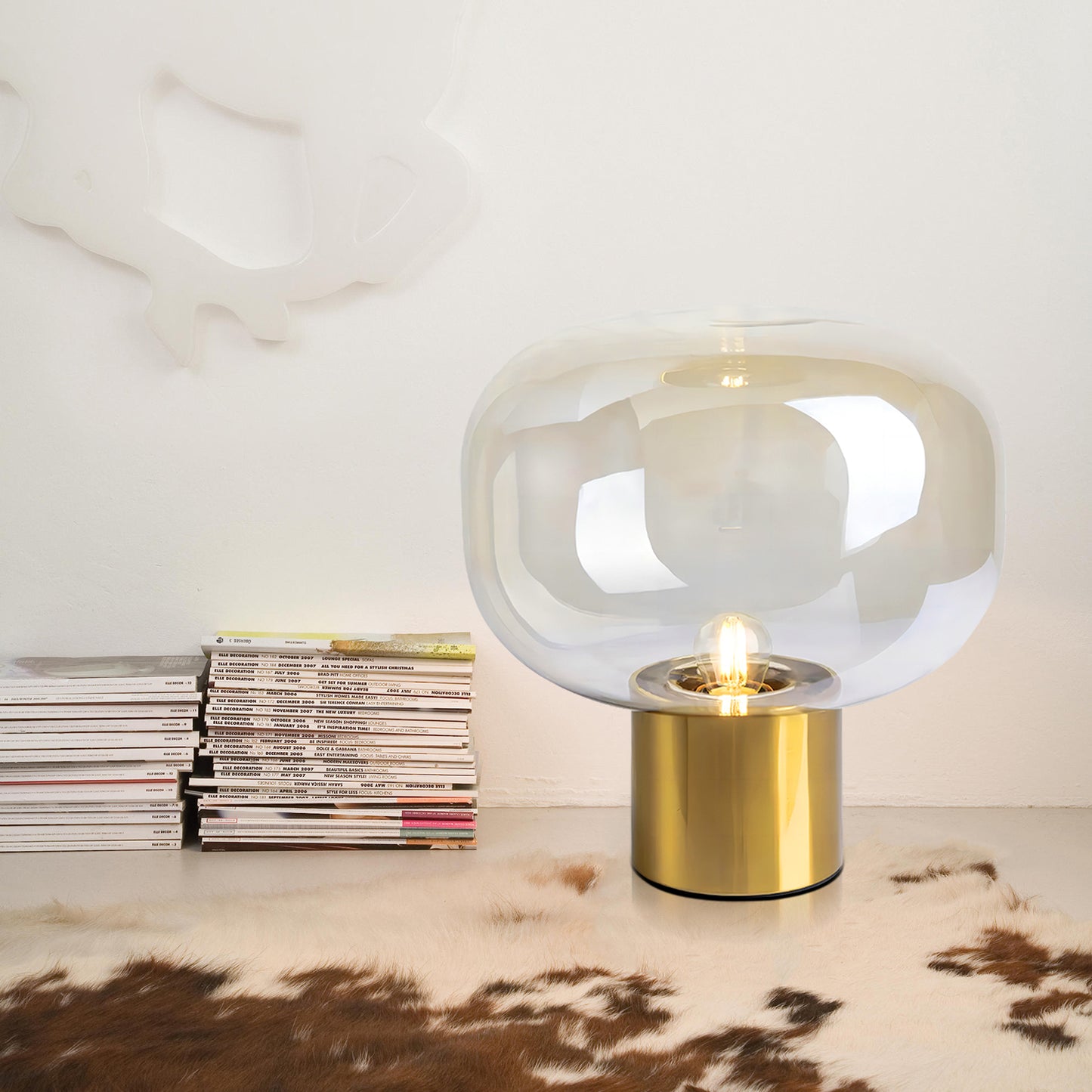 Mushroom Glass Table Lamp