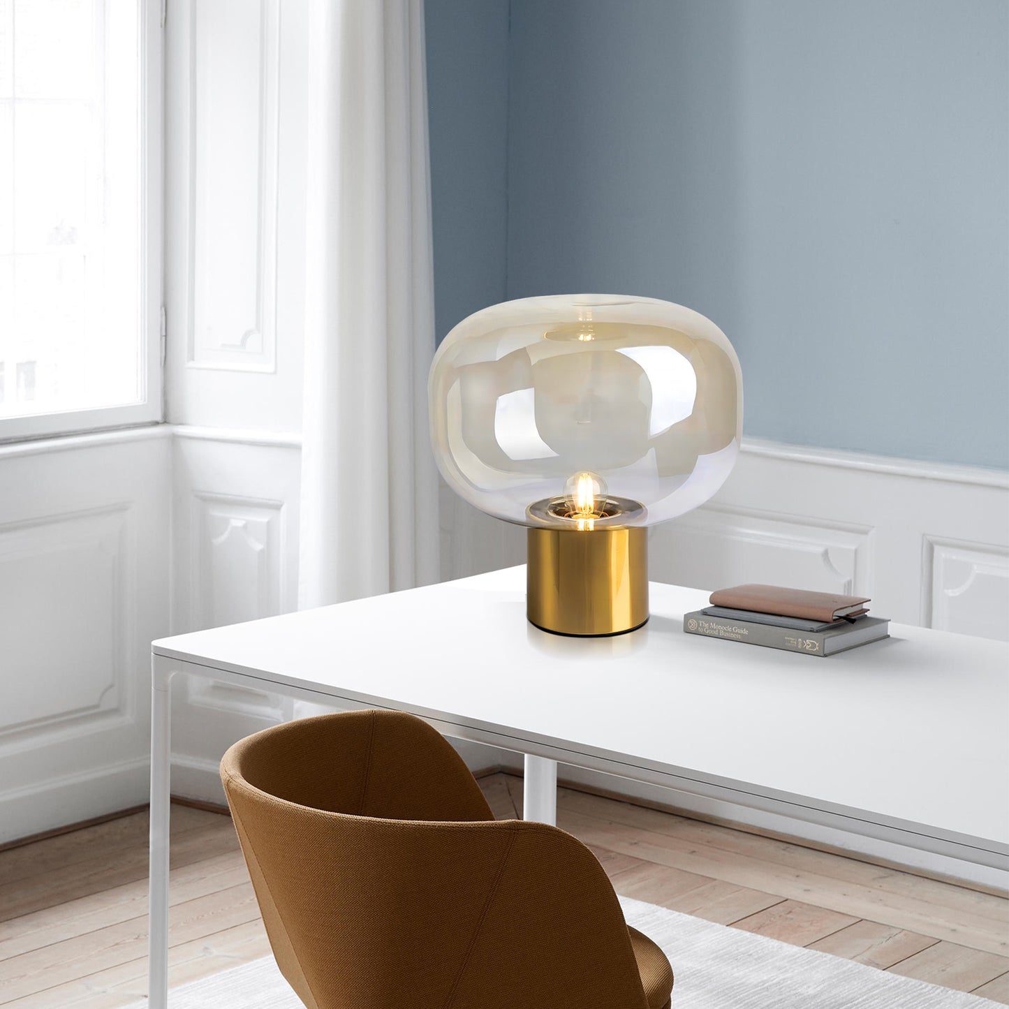 Mushroom Glass Table Lamp