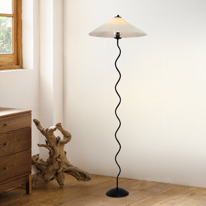 Squiggle Pleated Floor Lamp
