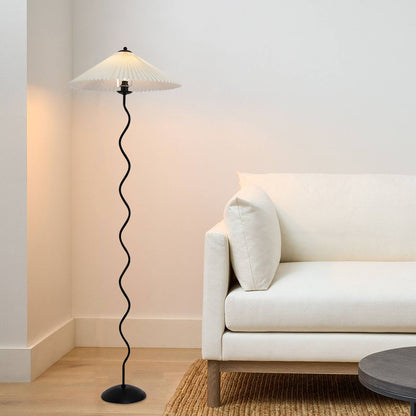 Squiggle Pleated Floor Lamp
