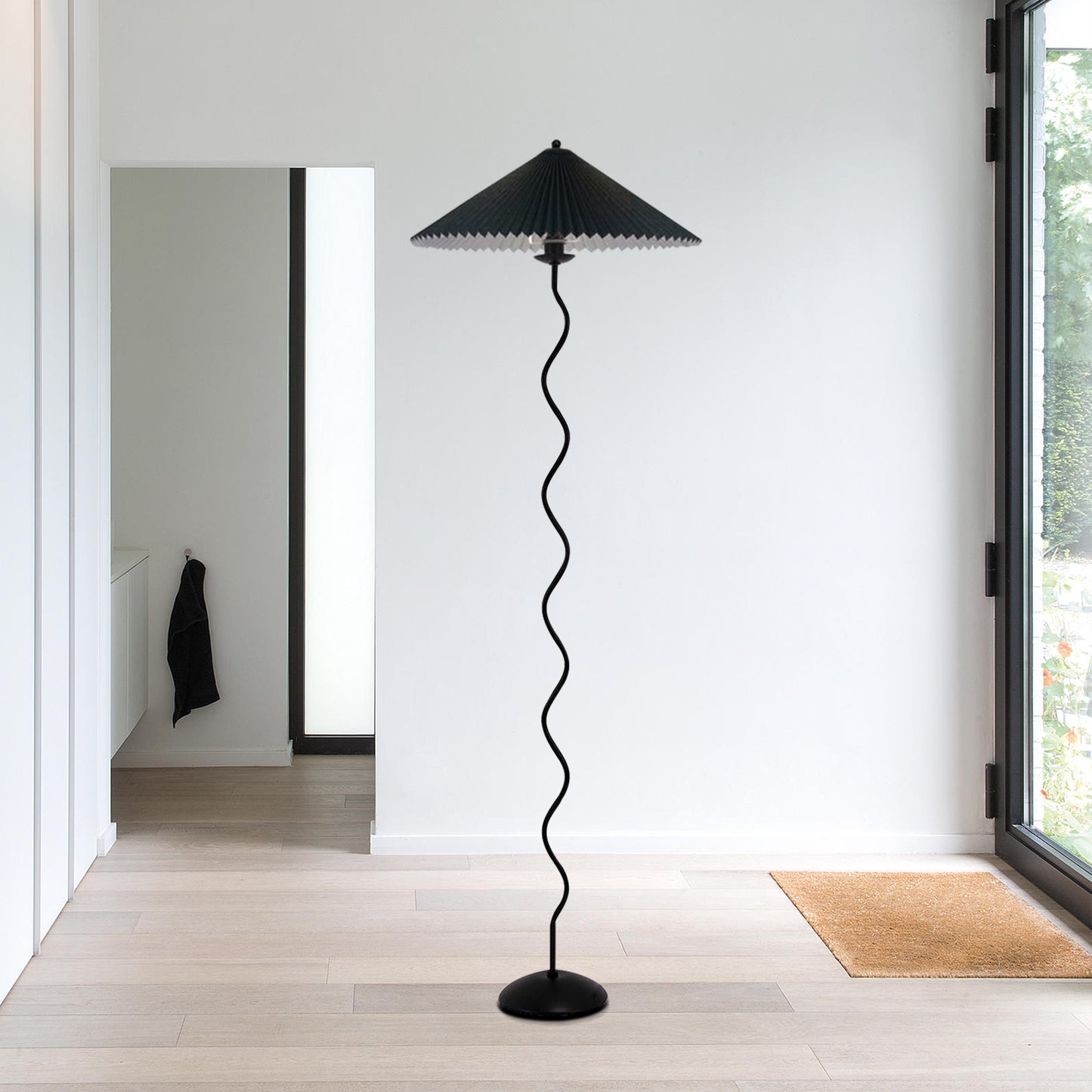Squiggle Pleated Floor Lamp