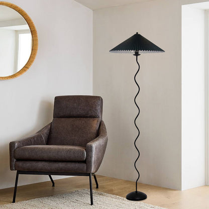 Squiggle Pleated Floor Lamp