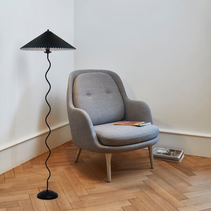 Squiggle Pleated Floor Lamp