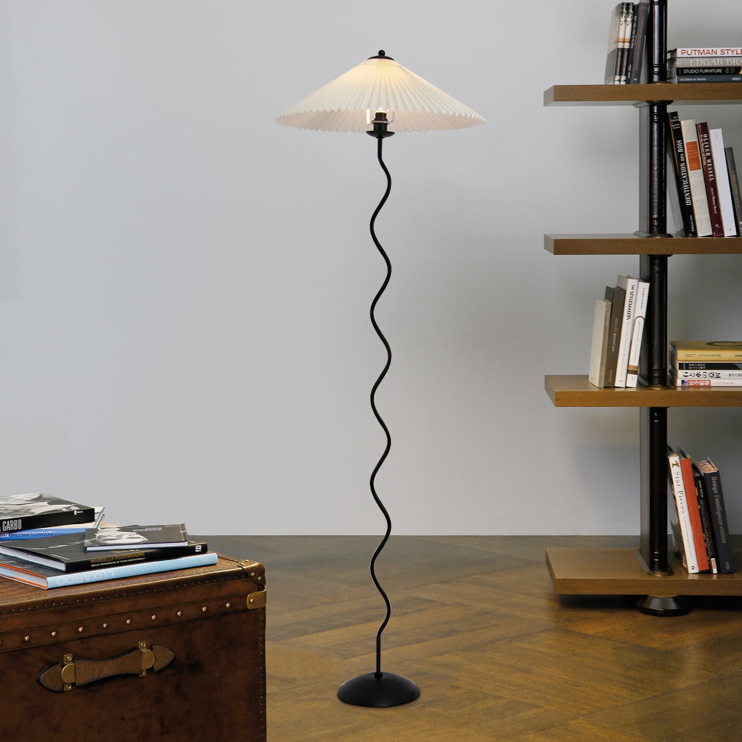 Squiggle Pleated Floor Lamp