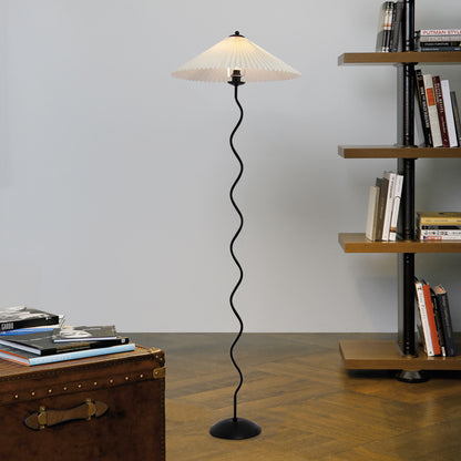 Squiggle Pleated Floor Lamp