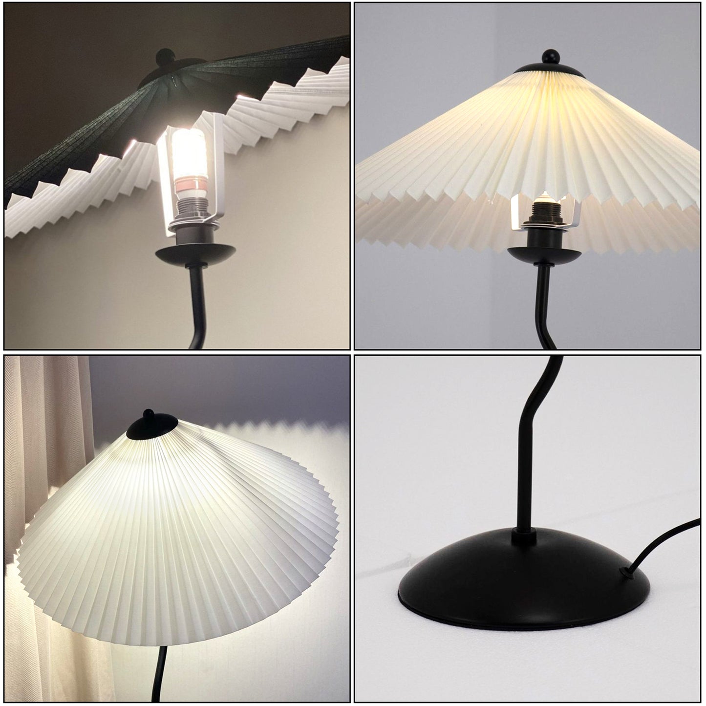 Squiggle Pleated Floor Lamp