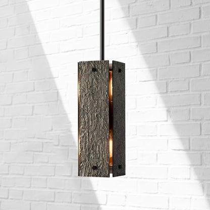 Textured Rectangular Pendant