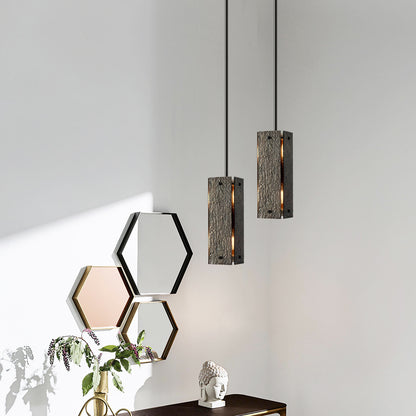 Textured Rectangular Pendant