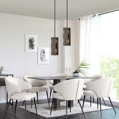 Textured Rectangular Pendant