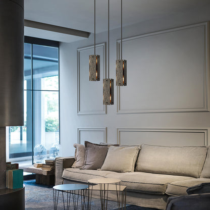 Textured Rectangular Pendant