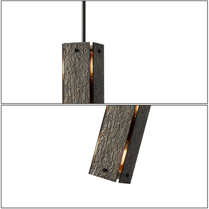 Textured Rectangular Pendant