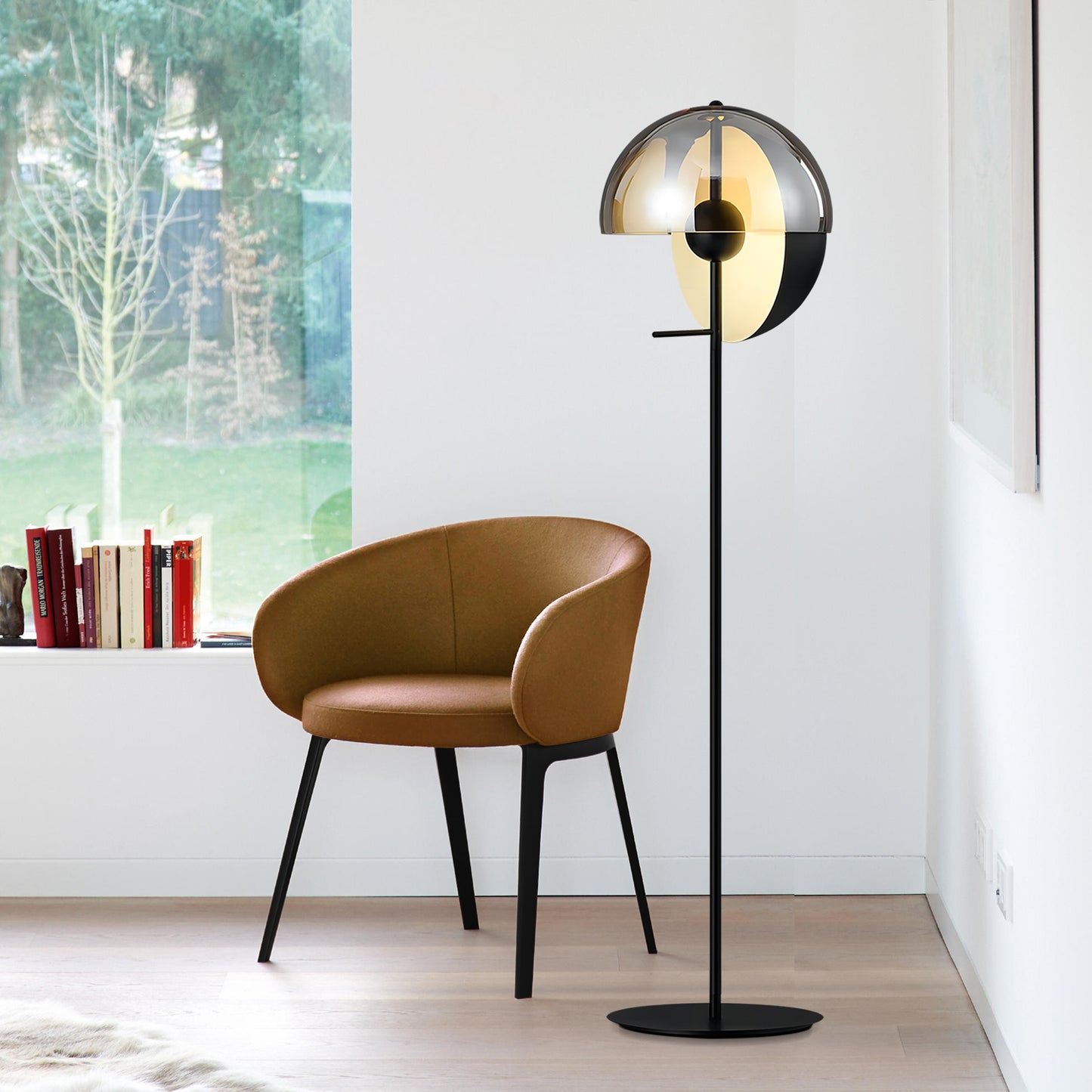 Theia Glass Floor Lamp