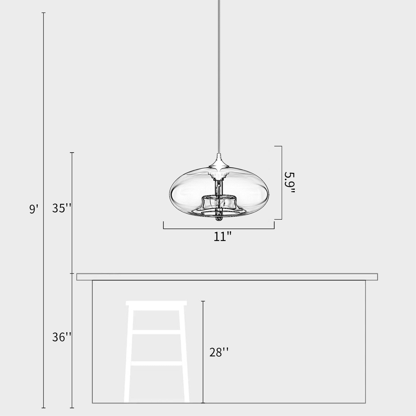 Tomato Glass Pendant Lamp