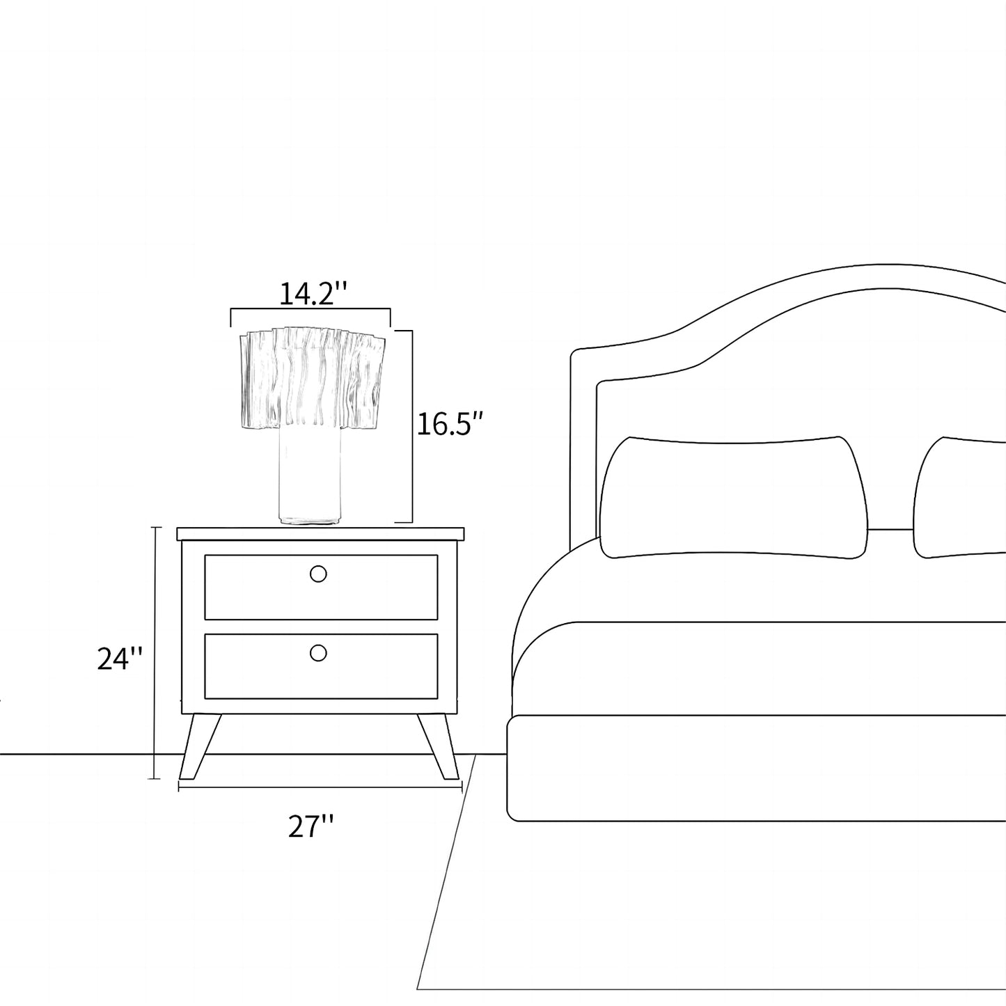 Accordion Shade Table Lamp
