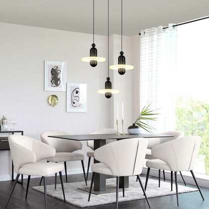 Alabaster Disc Pendant Lamp