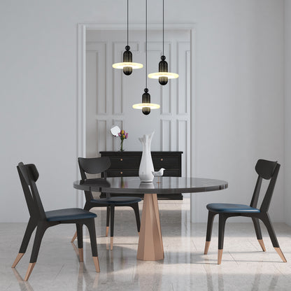 Alabaster Disc Pendant Lamp