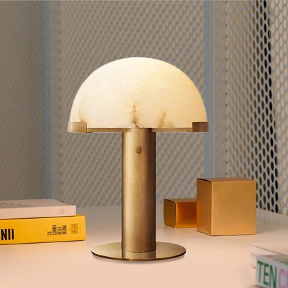Alabaster Dome Table Lamp
