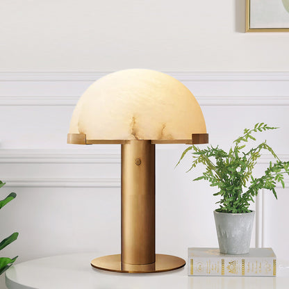 Alabaster Dome Table Lamp