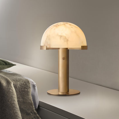 Alabaster Dome Table Lamp