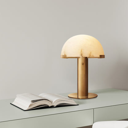 Alabaster Dome Table Lamp