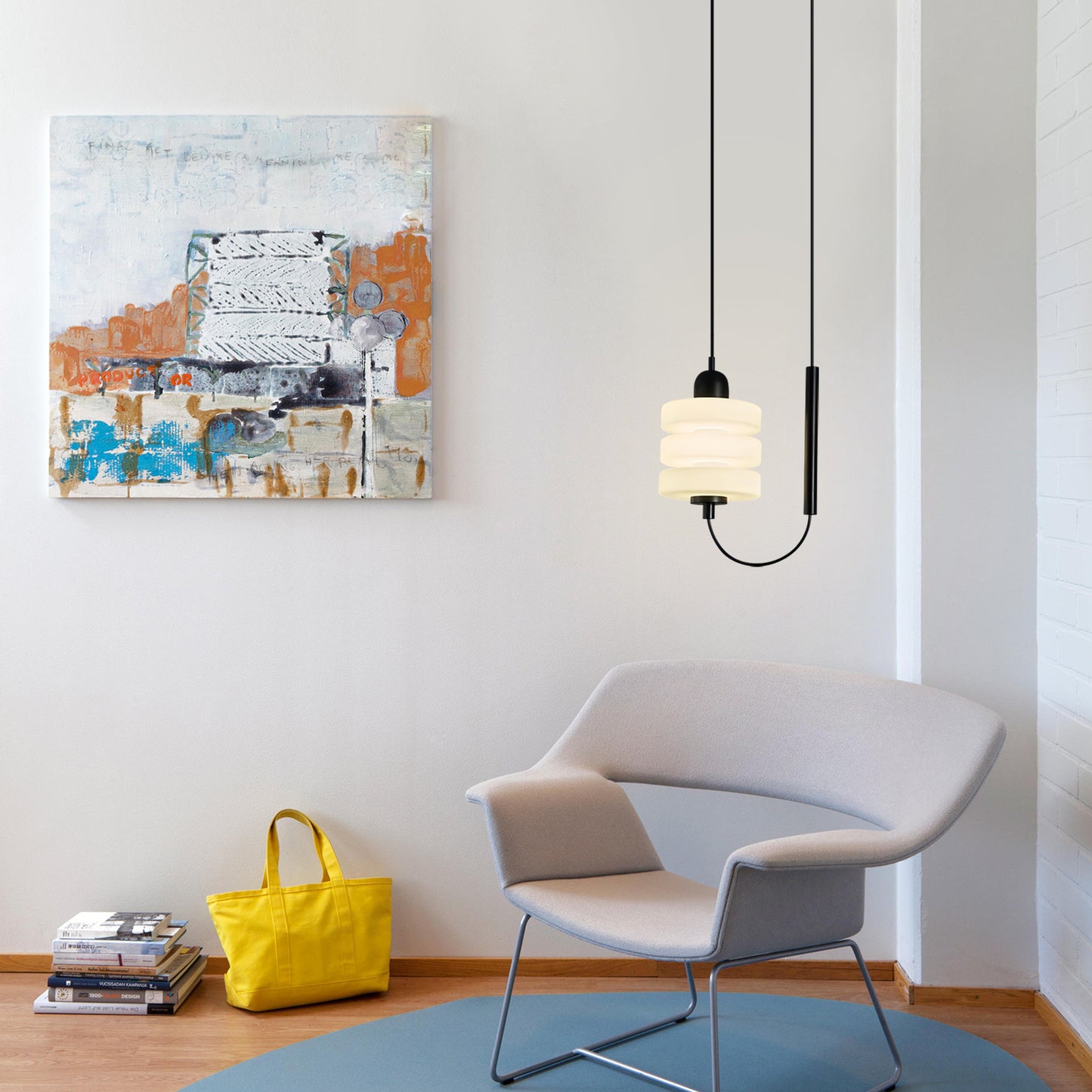 Alabaster Triple Pendant