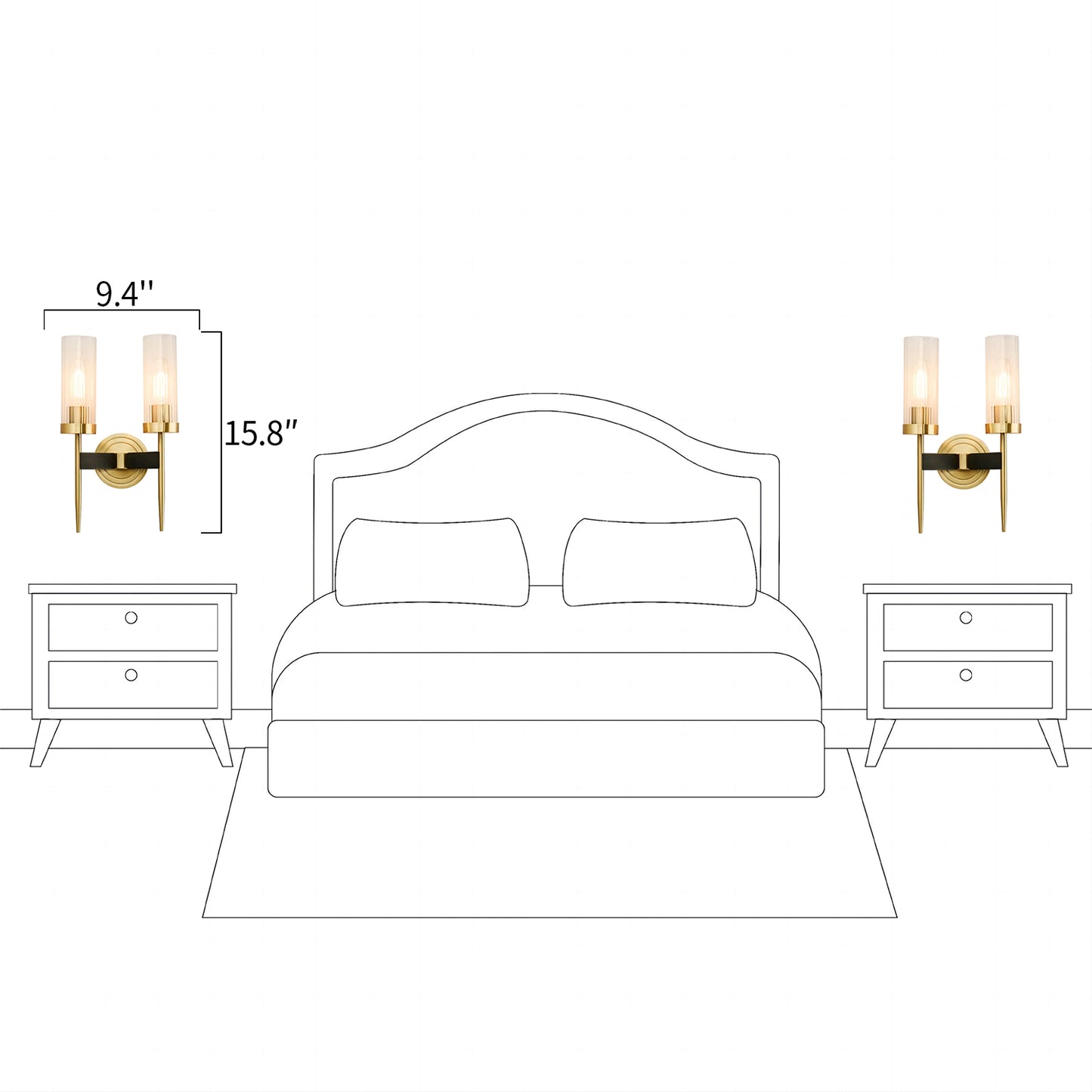 Alouette Glass Sconce