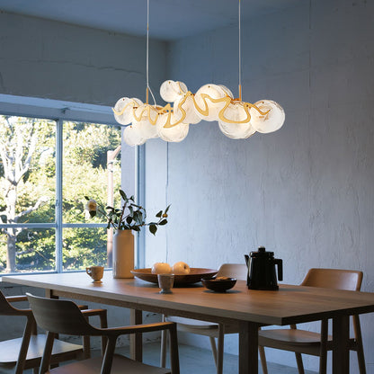 Artichoke Glass Chandelier