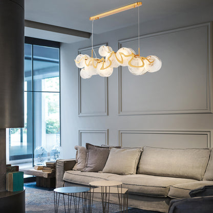 Artichoke Glass Chandelier