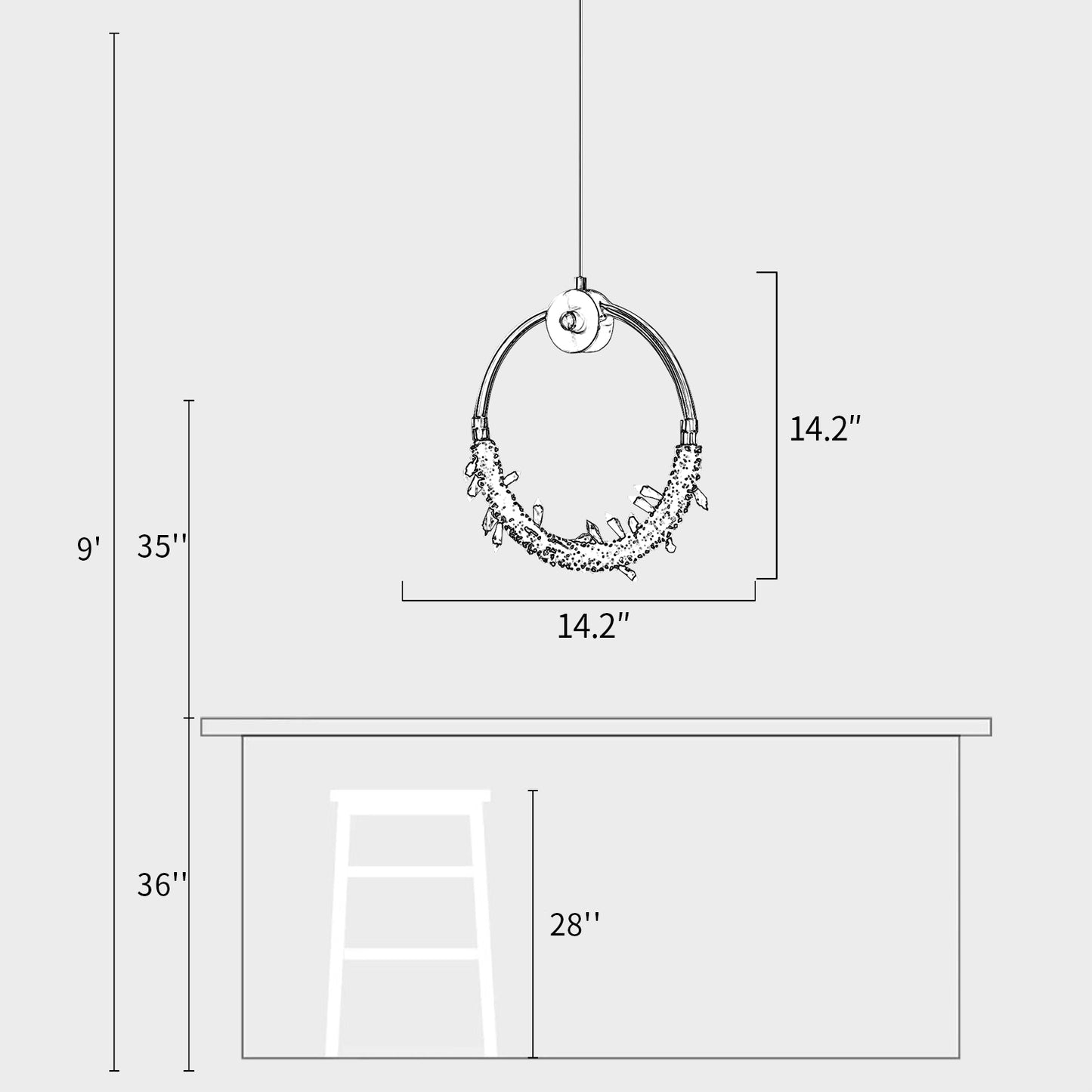 Auro Crystal Pendant