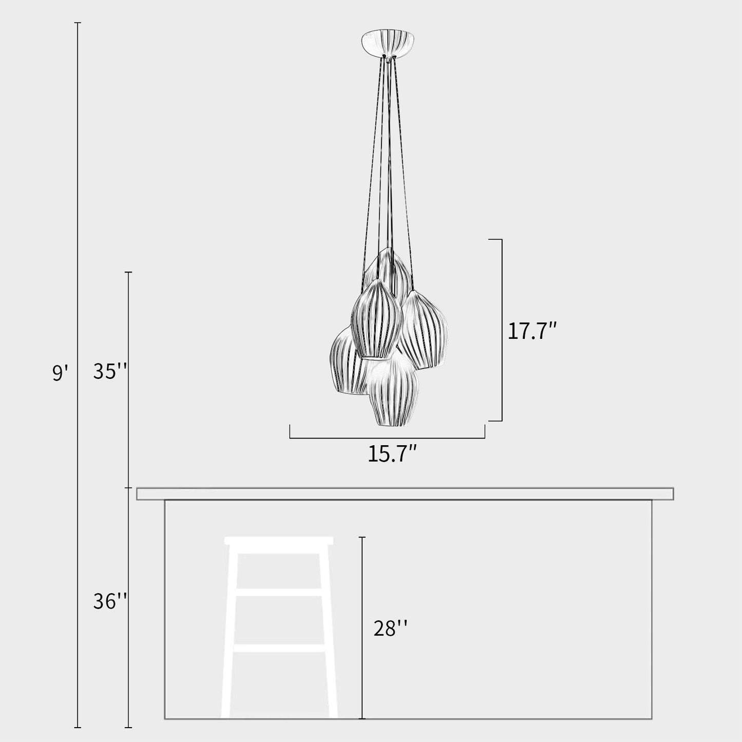 BTC Fin Pendant Lamp