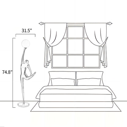 Ballerina Figure Floor Lamp