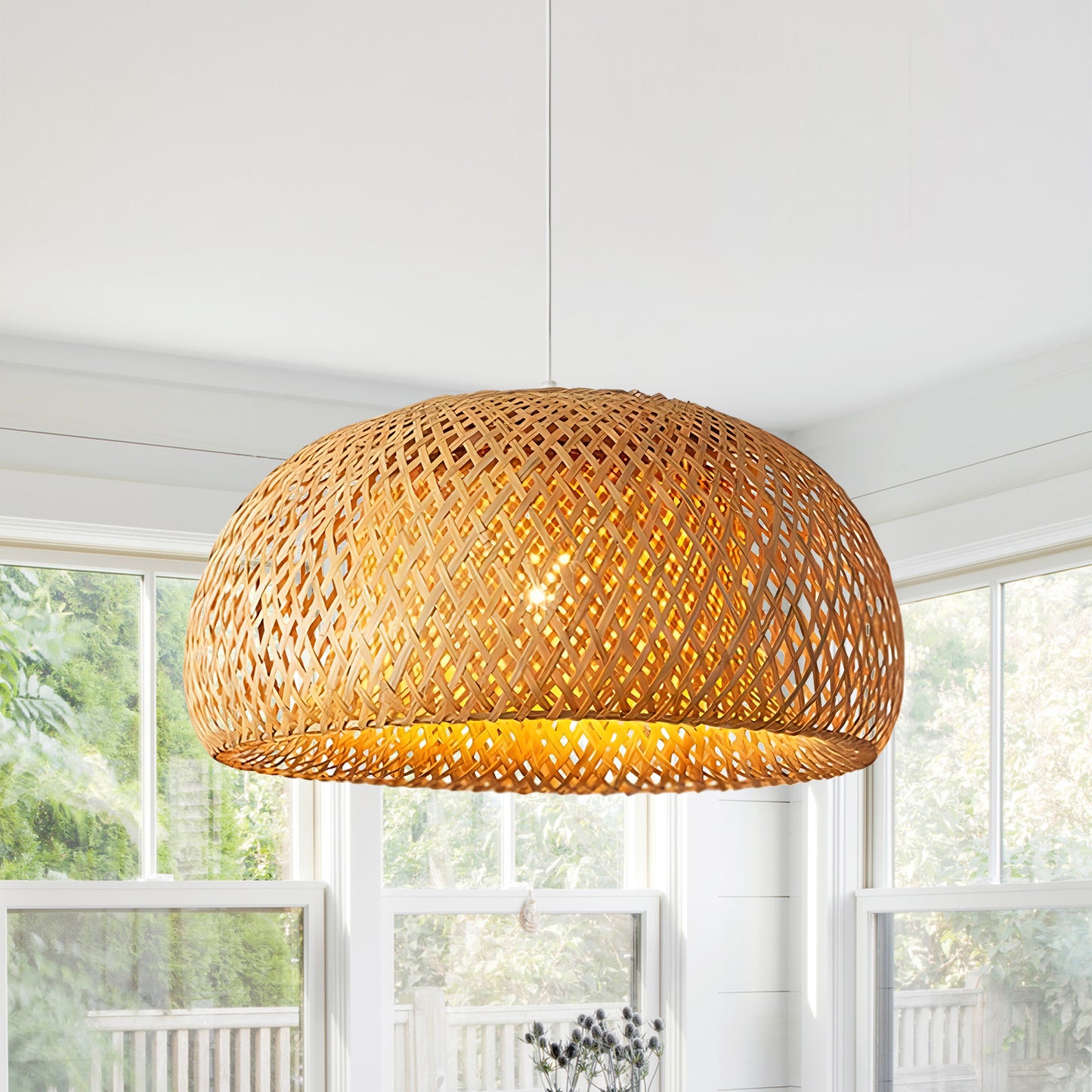 Bamboo Lantern Pendant Lamp