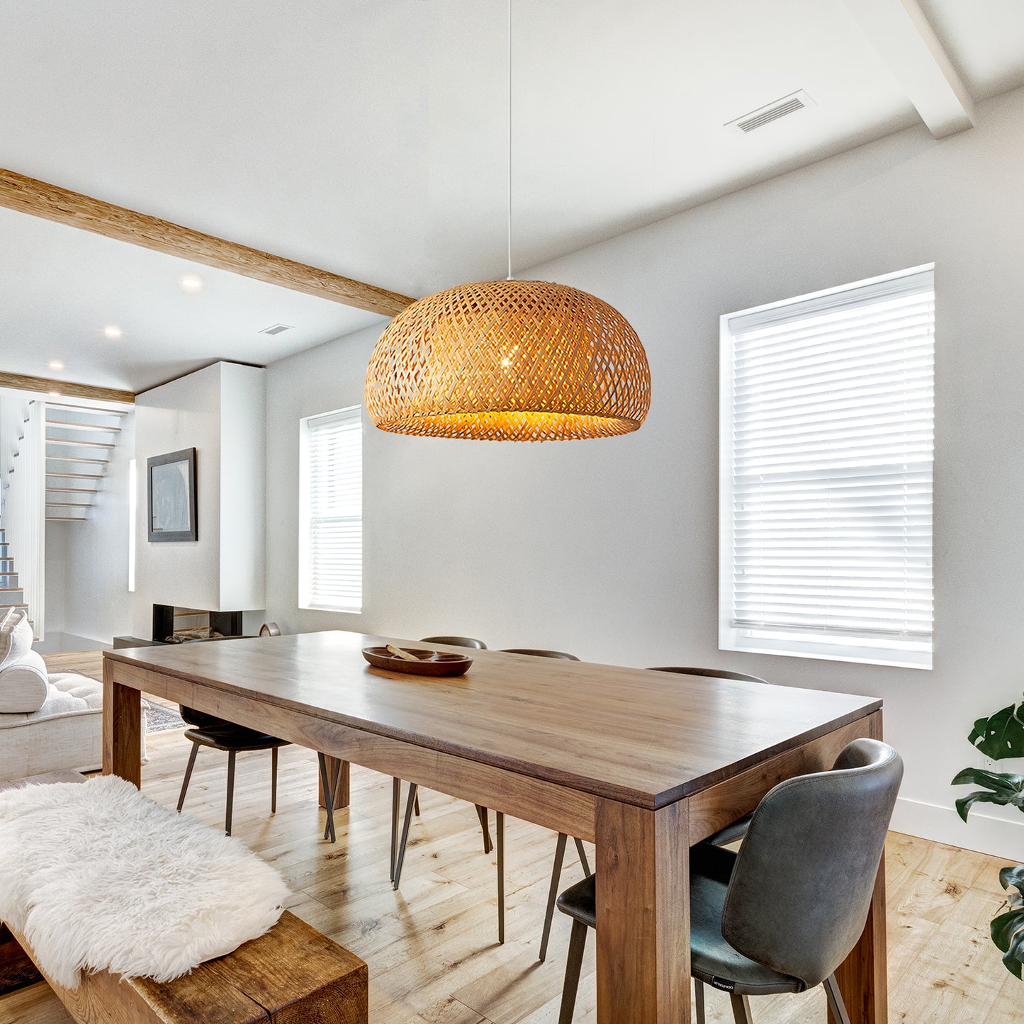 Bamboo Lantern Pendant Lamp