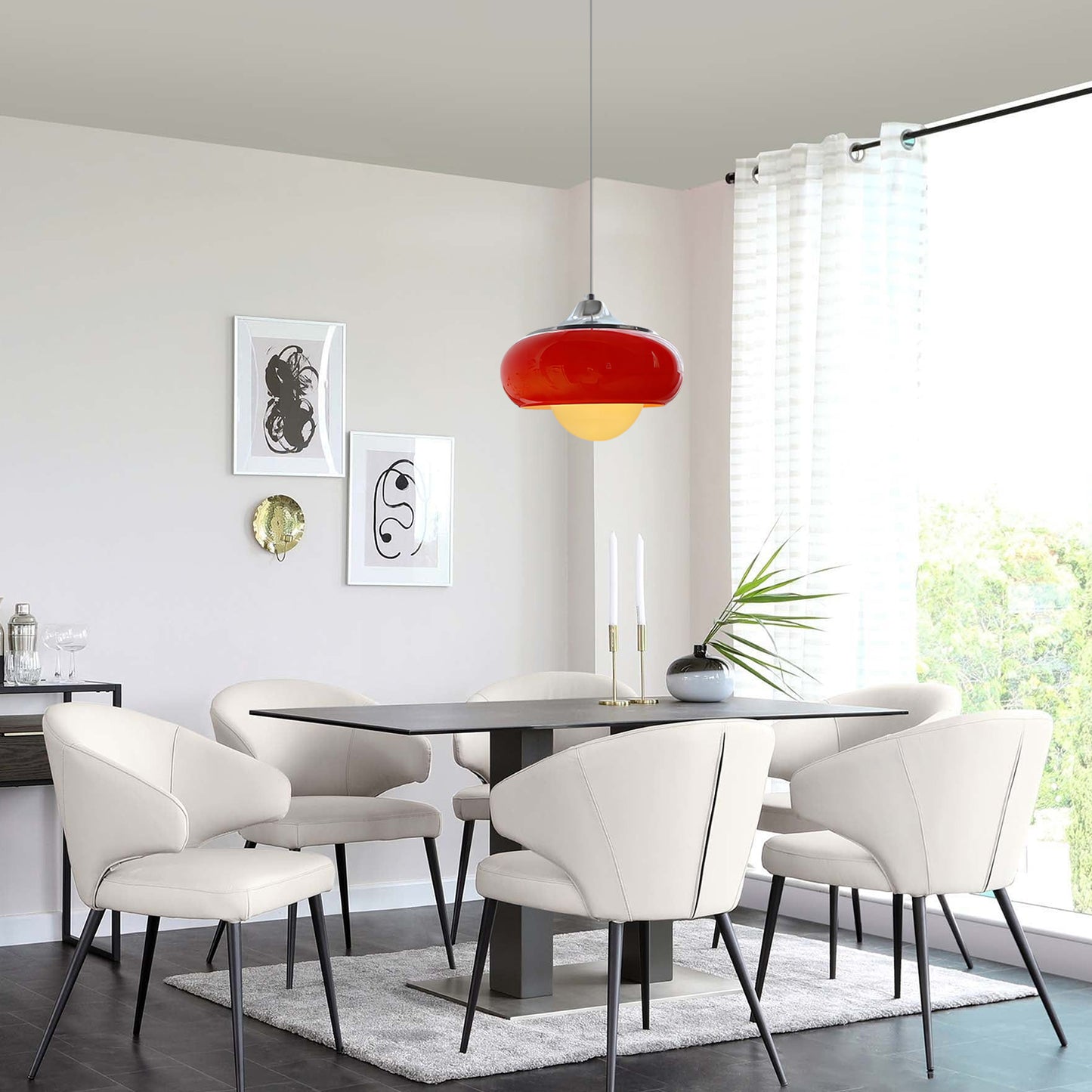 Bauhaus Egg Tart Pendant