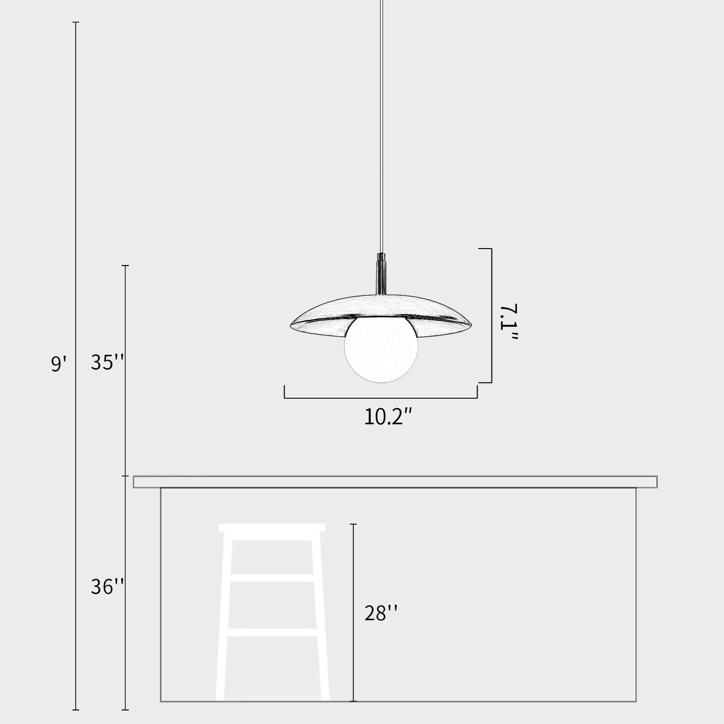 Black Walnut Wood Lamp